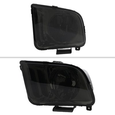 2005-2009 Ford Mustang Factory Style Headlights Chrome Housing/Smoke Lens