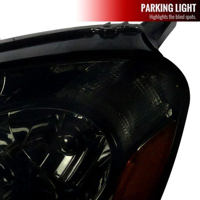 2002-2004 Acura RSX Factory Style Headlights w/ Amber Reflectors Chrome/Smoke