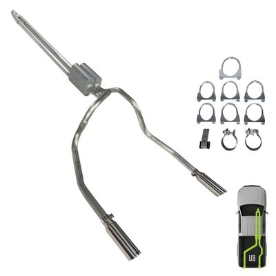 Ford, 2021-2026, 5.0L, Clamp/On - MPI Exhaust Cat-Back Dual Exhaust Kits
