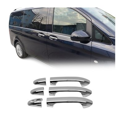 2016-2024 Mercedes Metris Car Door Handle Cover Protector Keyless Stainless Steel 6x