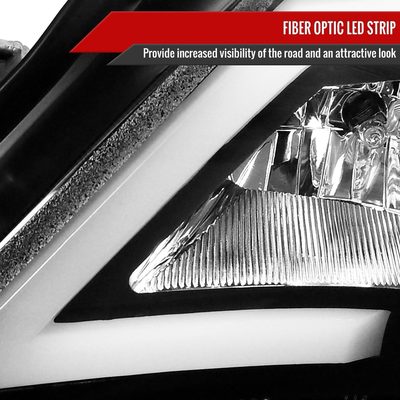2008-2014 Subaru Impreza WRX / 08-2011 Outback Sport LED Bar Headlights Black