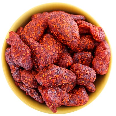 Picositos Fresa Enchilada Con Sal Rosa Del Himalaya