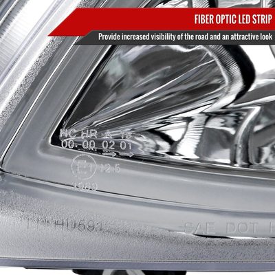 2008-2009 Pontiac G8 LED Bar Projector Headlights Chrome Housing/Clear Lens