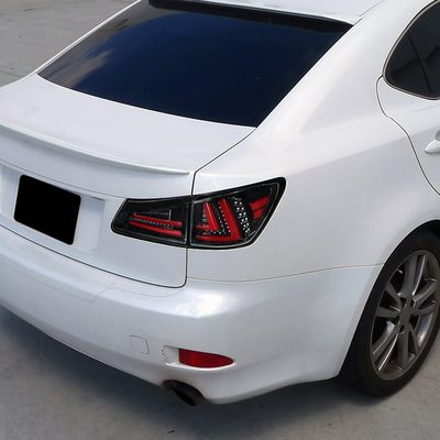 2006-2008 Lexus IS250/IS350 LED Tail Lights & Trunk Lights Jet Black/Clear