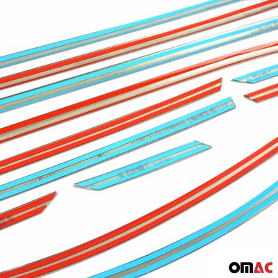 2016-2021 Hyundai Tucson Window Molding Trim Streamer Stainless Steel Dark 14 Pcs