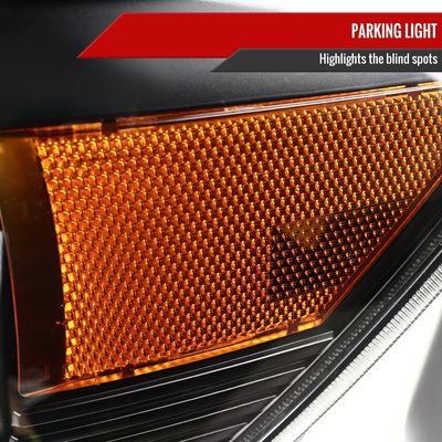 2007-2013 Toyota Tundra/ 08-2017 Sequoia LED C-Bar Headlights Signal Black