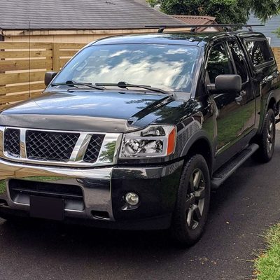 2004-2015 Nissan Titan / 04-2007 Armada LED Bar Factory Headlights Chrome/Clear