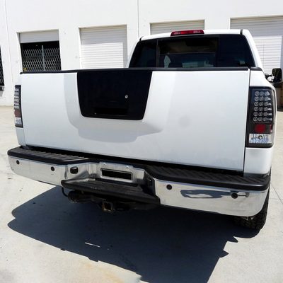 2004-2015 Nissan Titan LED Tail Lights Matte Black Housing/Clear Lens