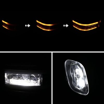 2015-2020 Ford F-150 Heated Chrome Towing Mirrors Sequential &Auxiliary Lights