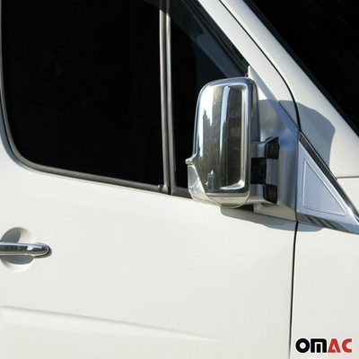 2006-2013 Mercedes Sprinter W906 Side Mirror Cover Caps Chrome Silver 2 Pcs