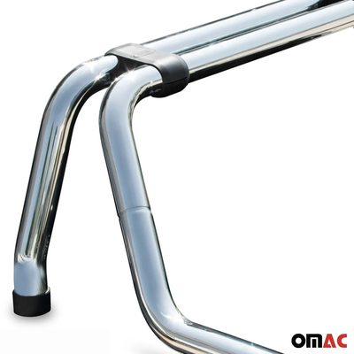 2005-2021 Nissan Frontier Sport Bar Truck Bed Chase Roll Bar Stainless Steel Silver
