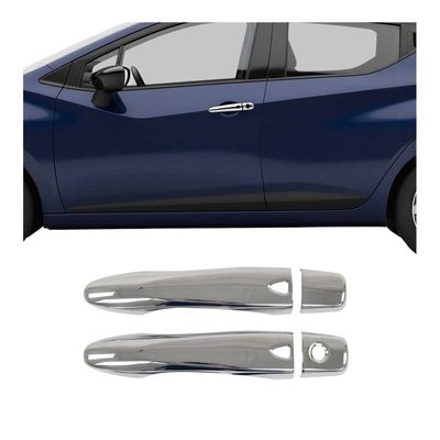 2016-2022 Nissan Micra Car Door Handle Cover Protector Stainless Steel Chrome 4 Pcs