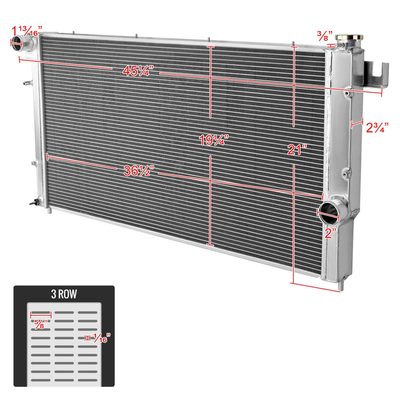 1994-2002 Dodge RAM 2500/3500 Quad Cab 5.9L Turbo Diesel 3-Row Radiator