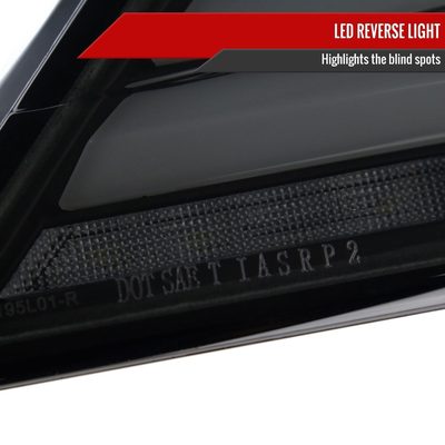 2017-2021 Honda Civic Hatchback Turn Signal LED Tail Lights Black/Smoke