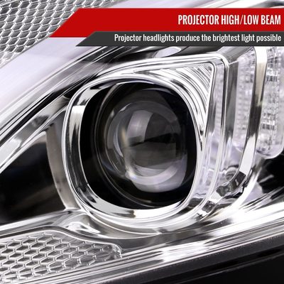 2015-2018 Mercedes-Benz C-Class W205 Turn Signal Projector Headlights Chrome