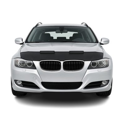 2009-2012 BMW 3 Series E90 E91 Car Bonnet Mask Hood Bra Half Black
