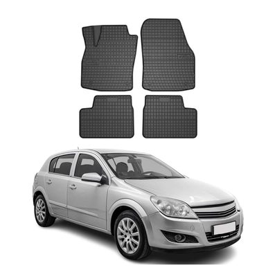 2004-2014 Opel Saturn Astra Floor Mats Liners Full Set All Weather Rubber Black