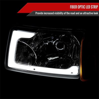 2001-2011 Ford Ranger LED Factory Headlights Amber Corner Lamp Chrome/Smoke