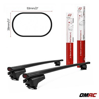 G3 Roof Racks for Mercedes ML 2006-2011 Steel Lockable 2Pcs Black