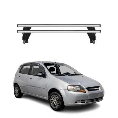 2004-2011 Chevrolet Aveo Hatchback Roof Rack Cross Bars Silver