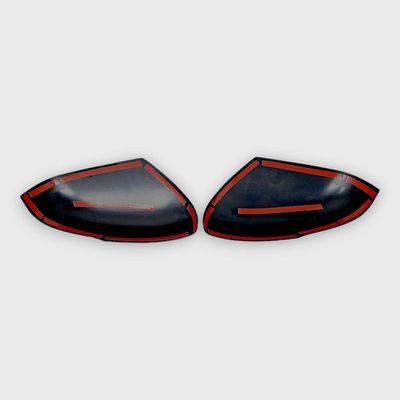 2019-2025 Honda Passport Mirror Cover Caps Gloss Black 2Pcs ABS Plastic