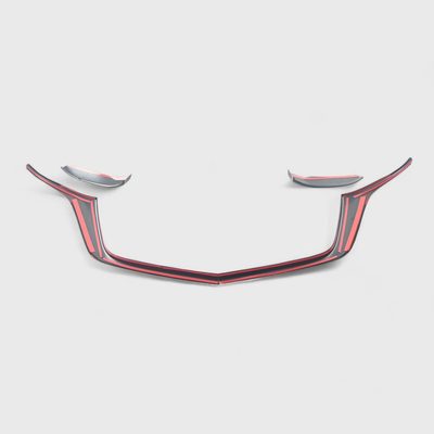 2024-2025 Mazda CX-90 Grille Overlay Gloss Black 4Pcs ABS Plastic