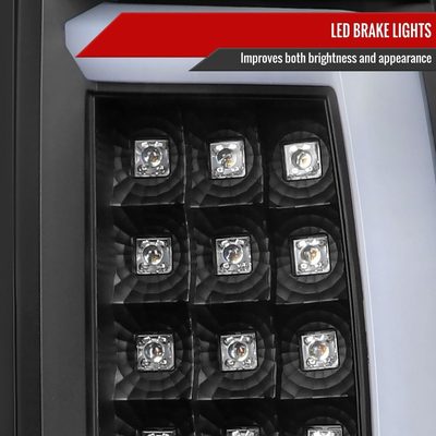 2002-2006 Dodge RAM 1500 2500 3500 LED Tail Lights -G2 Matte Black/Clear Lens