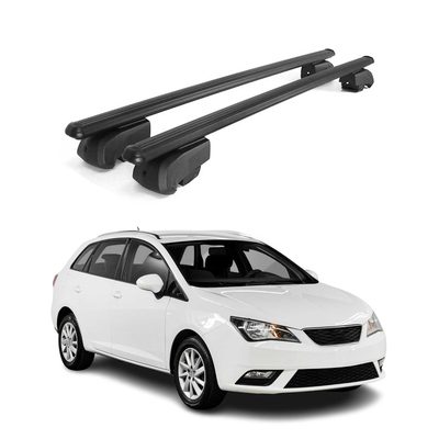 2009-2016 Seat Ibiza SW Roof Rack Cross Bars Black