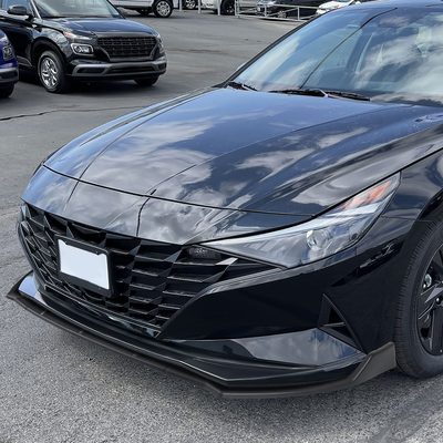 2021-2022 Hyundai Elantra Matte Black 3Pcs Front Bumper Lip Splitter Kit