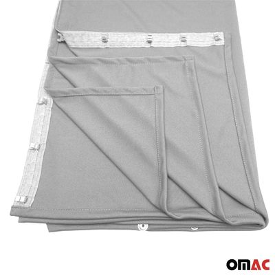 Mercedes Sprinter Cabin Divider Curtains Privacy Curtains Gray 2 Curtains