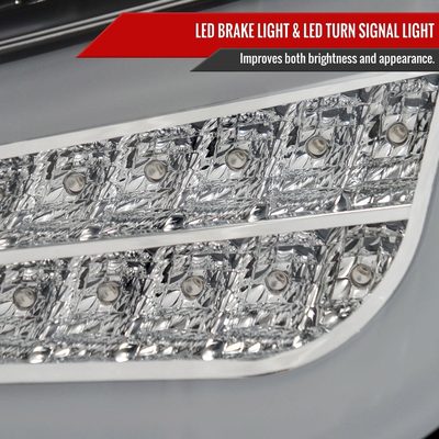 2011-2013 Scion tC LED Tail Lights Matte Black Housing/Clear Lens