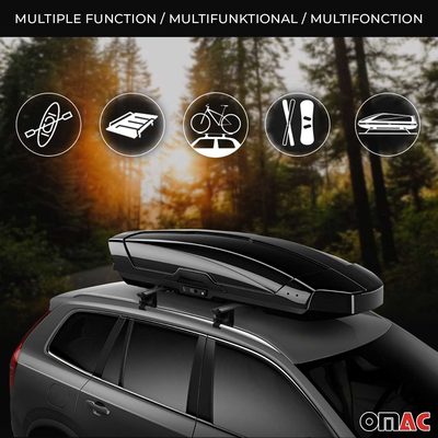 Roof Rack Cross Bars for Mercedes-Benz C Class S205 Wagon 2015-2021 Alu Black 2x