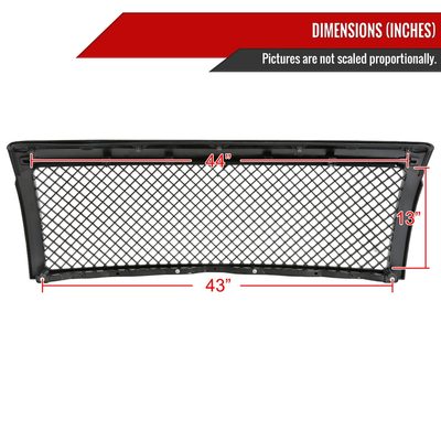 2009-2014 Ford F-150 Glossy Black ABS Mesh Grille