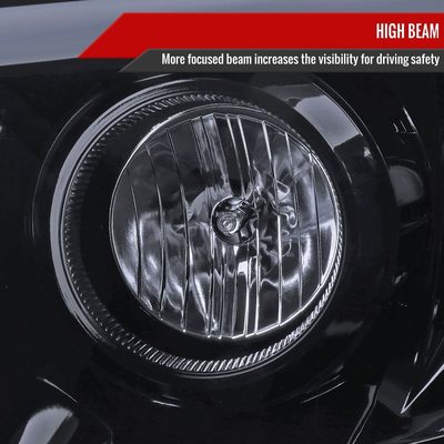 2006-2008 Dodge RAM 1500/ 06-2009 2500 3500 LED CBar Projector Headlights Smoke
