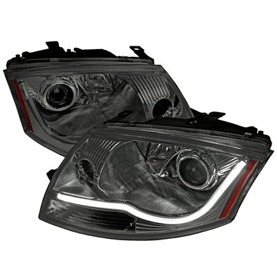 1999-2006 Audi TT LED Bar Projector Headlights Chrome Housing/Smoke Lens