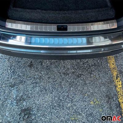 2018-2024 VW Tiguan Trunk Sill Cover Bumper Guard Protector Stainless Steel Brushed