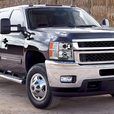 2007-2013 Chevy Silverado 1500 2500HD 3500HD Headlights LED Light Bar Chrome