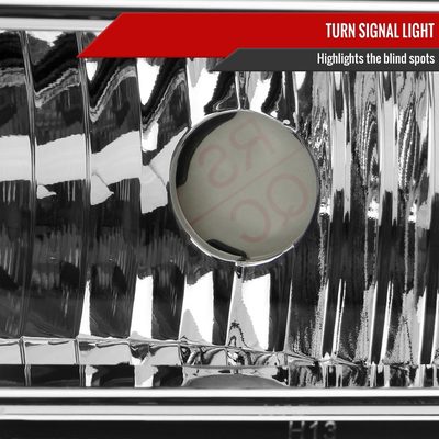 2005-2007 Ford F-250/350/450/550/Excursion Crystal Headlights Chrome/Clear