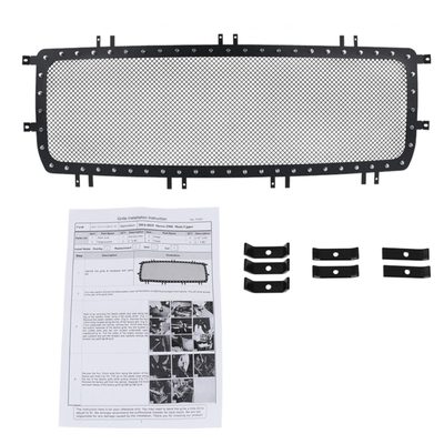2014-2015 GMC Sierra 1500 Rivet Style Black S.Steel Mesh Grille Insert