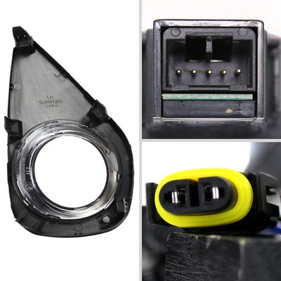 2015-2017 Toyota Yaris 2/4DR H11 Fog Lights Kit Switch & Wiring Harness Chrome
