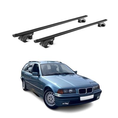 1992-1999 BMW 3 Series E36 Wagon Roof Rack Cross Bars Black