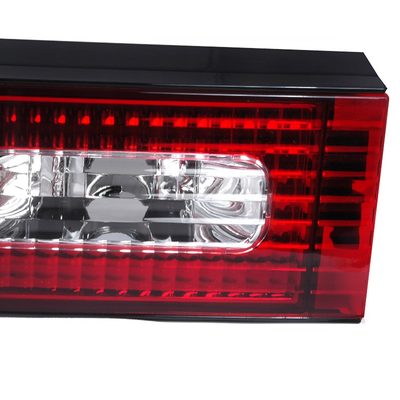 1989-1994 Nissan 240SX S13 HB Tail Lights & Trunk Light Chrome/Red Clear