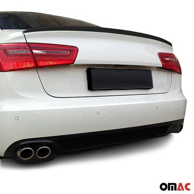 2012-2018 Audi A6 S6 Sedan Rear Trunk Spoiler Wing Black 1 Pc