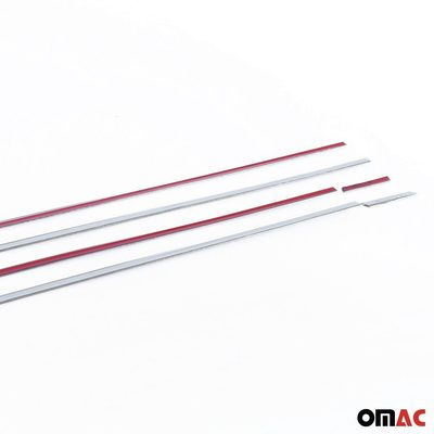 2022-2024 Volkswagen Golf MK8 Window Molding Trim Streamer Silver 6Pcs Stainless Steel