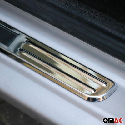 2006-2019 Mercedes B Class W245 W246 Door Sill Scuff Plate Illuminated Exclusive Stainless Steel Silver 4Pcs