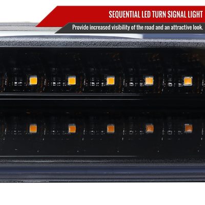 1999-2007 GMC Sierra / Yukon/XL Bumper Lights Signal Lights Glossy Black Smoke