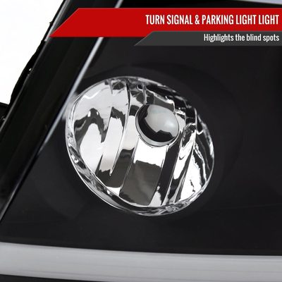 2004-2008 Ford F-150/ 2006-2008 Lincoln Mark LT LED Factory Headlights Black