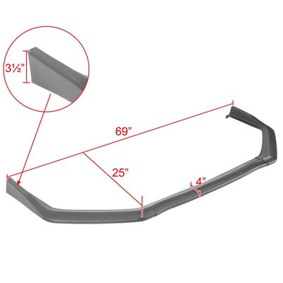 2018-2021 Subaru WRX/STI Matte Black 3Pcs Front Bumper Lip Splitter Kit