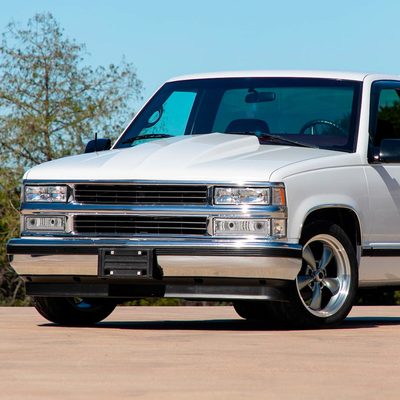 1988-1998 Chevy/GMC C10 C/K LED Strip Bumper Corner Signal Lights Chrome/Clear