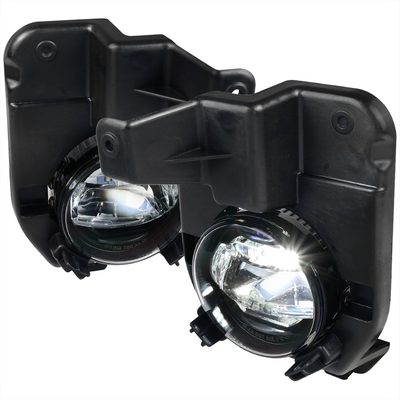 2011-2015 Ford Explorer 6500K SMD LED Projector Fog Lights Kit Chrome/Clear